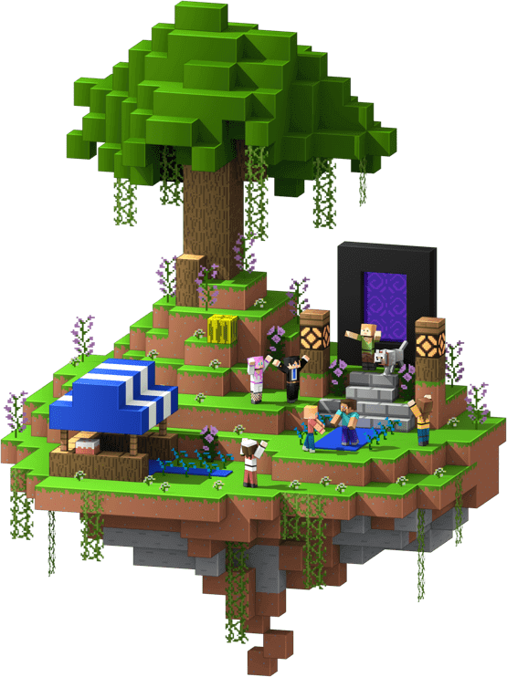 Парящий остров серверов SparkCraft